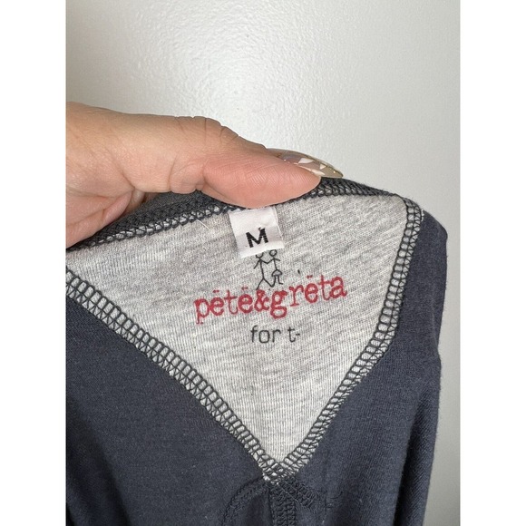 Pete and Greta Johnny Was Tunic Size M Long Sleeve Sharkbite Hem Lagenlook - Picture 9 of 12